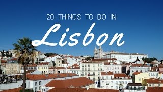 LISBON TRAVEL GUIDE  Top 20 things to do in Lisbon Portugal [upl. by Dehlia]