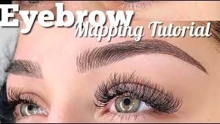 Eyebrow Mapping Tutorial [upl. by Odlanir460]