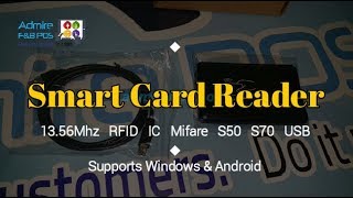 Product Video Smart Card Reader RFID IC Mifare 1356Mhz USB [upl. by Staw]