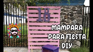 como hago mis Mamparas para Fiestas DIY [upl. by Synned]