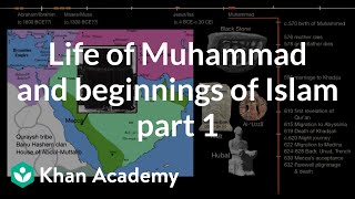 Life of Muhammad and beginnings of Islam part 1  World History  Khan Academy [upl. by Mathia]