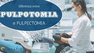 PULPOTOMIA QUAL A DIFERENÇA PARA A PULPECTOMIA [upl. by Brinkema]