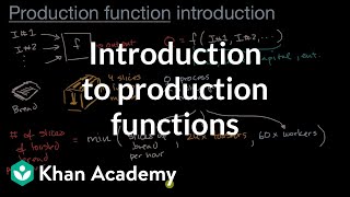 Introduction to production functions  APⓇ Microeconomics  Khan Academy [upl. by Nilhtac]