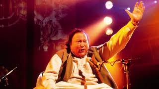 Sanso Ki Mala Pe  Nusrat Fateh Ali Khan  Lyrics with English Translation [upl. by Anaitit]