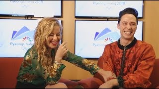 Johnny Weir Tara Lipinski Ready to Bring It to Pyeongchang [upl. by Ecnerat]