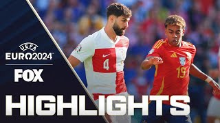 Spain vs Croatia Highlights  UEFA Euro 2024 [upl. by Ahsitauq815]