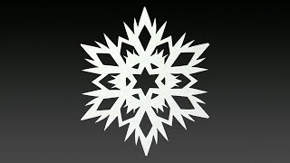 Paper Snowflake Tutorial  How To Make A Snowflake In 5 Minutes [upl. by Fifine]