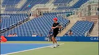 Rinderknech  slow motion forehands  US Open 2022 [upl. by Oine]