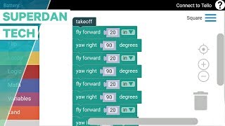 Ryze Tello drone  How to program your Tello with DroneBlocks App [upl. by Ritz]