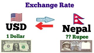 Today One Dollar Rate in Nepalese Rupee  Nepali Rupees to United States Dollar [upl. by Yramliw]