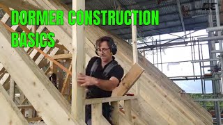 Dormer Construction basics The wall Frames [upl. by Llehsor]