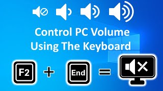 how to control volume from keyboard windows 10 [upl. by Arabele]