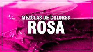 CÓMO HACER EL COLOR ROSA 🌷 Rosa Claro Rosa Palo Rosa Coral 🎨 MEZCLAS DE COLORES FÁCIL [upl. by Htebaile536]