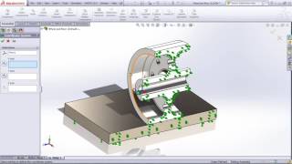 Applying Bearing Loads 33 SolidWorks Simulation [upl. by Aliakam356]