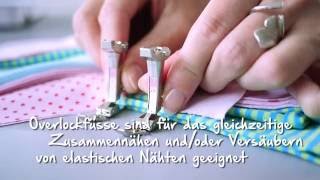 Tutorial Videoanleitung zu BERNINA Overlockfuss Nr 2 [upl. by Iives]