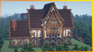 ⚒️ Minecraft How to Build a Medieval TavernInn [upl. by Dnaltiak171]