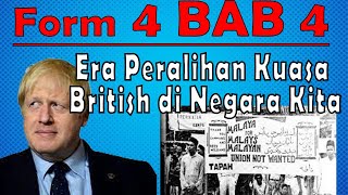 SEJARAH TINGKATAN 4 BAB 4 KSSM DALAM 9 MINIT Part 1 [upl. by Brittni255]