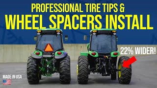 TOP TRACTOR TIRE TIPS amp MISTAKES  WHEEL SPACER INSTALL 🚜 [upl. by Ymer]