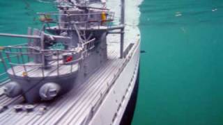 Underwater Video RC Submarine  UBoat Hunts Aircraft Carrier [upl. by Sheridan]