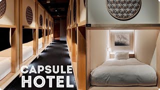 Tokyo’s Most Beautiful Capsule Hotel [upl. by Rebmeced]