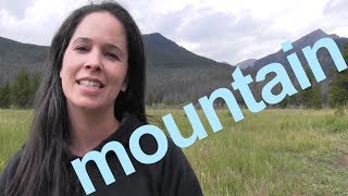 How to Say MOUNTAIN and SENTENCE  American English [upl. by Blatman]