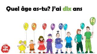 Quel âge astu chanson pour les enfants  How old are you song in French [upl. by Foscalina]