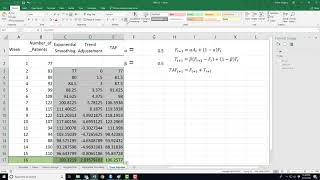 Trend Adjusted Exponential Smoothing [upl. by Asusej]