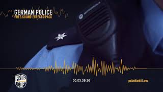 Polizeifunk  Deutscher BOS Funk  Polizei Digitalfunk deutsch  SFX Sound Effects [upl. by Ettevey]