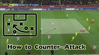 How to Counter Attack Effectively in Football Football Tactical Tips [upl. by Ney]