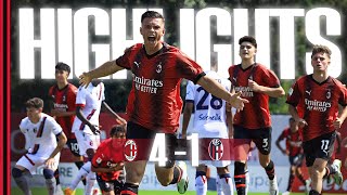 Primavera Highlights  AC Milan v Bologna  Matchday 2 Primavera 1 TIM 202324 [upl. by Henebry]