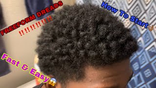 How To Start “FREEFORM DREADS” Beginners￼ ￼ [upl. by Adnahsam986]