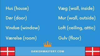 Basic Danish Vocabulary With examples Livestream [upl. by Oznecniv188]