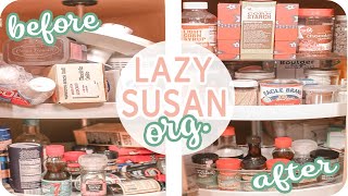 Lazy Susan Cabinet Organization FINALLY A GOOD SOLUTION [upl. by Wallace]