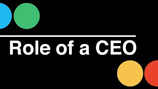 Startup CEO Role of a CEO [upl. by Anilac295]