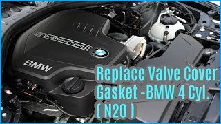 How to Replace the Valve cover Gasket on a BMW 4 Cylinder  N20 [upl. by Acebber]