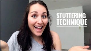 Stuttering Technique I Learned in Speech Therapy [upl. by Buseck]