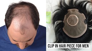 Clip In Hair Piece for Men  LaVivid Hair [upl. by Ainatnas]