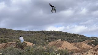 Riding Crazy Motocross Track BIG JUMPS [upl. by Ahsieker]