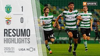 Highlights  Resumo Sporting 10 Benfica Liga 2021 16 [upl. by Maxie]