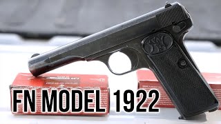 The FN Model 1922 Pistol [upl. by Ahsieki]