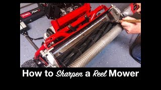 HOW TO SHARPEN A REEL MOWER  The Southern Reel Mower [upl. by Lertnom979]