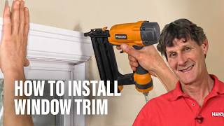 How to Install Window Trim [upl. by Sassan350]