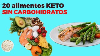 20 alimentos KETO SIN CARBOHIDRATOS sin azúcar para la dieta cetogénica [upl. by Arua934]