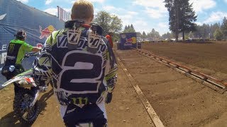 GoPro HD Ryan Villopoto Full Moto 2  Washougal MX Lucas Oil Pro Motocross Championship 2013 [upl. by Eeuqram617]