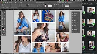 Making an Photo CollageGrid with InDesign [upl. by Nylorak]