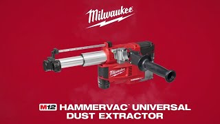 Milwaukee® M12™ HAMMERVAC™ Universal Dust Extractor [upl. by Danuloff]