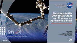 2024 NASA Grant and Cooperative Agreement Manual GCAM Revisions [upl. by Sucramd]