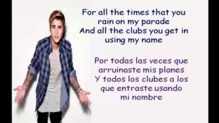 Love Yourself Lyrics españolingles [upl. by Atekehs942]