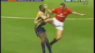 Keane Tries Injuring Vieira Repeatedly [upl. by Dirtsa]