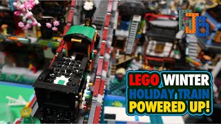 How to Motorize the LEGO Winter Holiday Train using Powered Up [upl. by Sivolc]